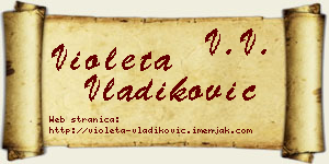 Violeta Vladiković vizit kartica